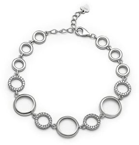 Silver Circled Shine Bracelet