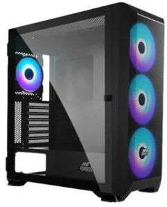 Ant Esports 711 Air Mesh Argb Eatx Mid Tower Cabinet (Black)