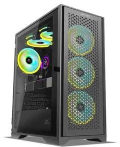 Ant Esports ICE-4000 Rgb Mesh ATX Mid Tower Cabinet (black)