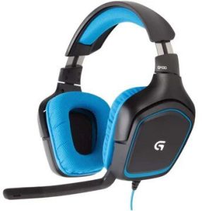 Logitech G430 Wired Gaming Headphone With Mic ( Black )