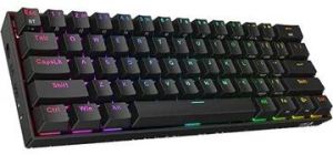Redragon K530 Pro Draconic 60% Wireless Gaming Keyboard ( Black ) ( Red Switch )