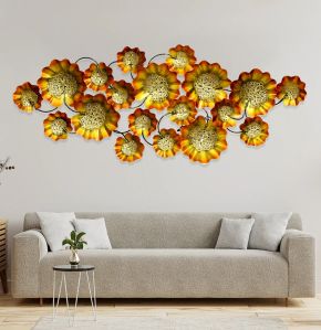 Metal Golden Acid Dome Wall Art