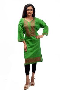 Designer Cotton Kantha Stitch Ladies Kurti