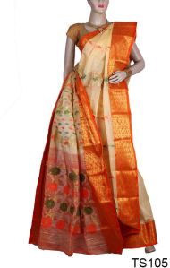 Ethnic Bengali Tussar Silk Saree