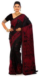 Hand Stitch Kantha Stitch Saree