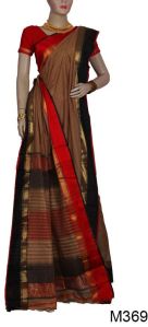 Handloom Maheshwari Wide Border Saree
