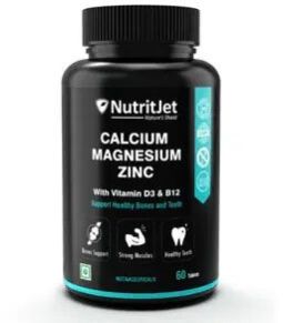 Nutrijet Vegetarian Calcium Magnesium Zinc Tablets