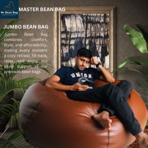 6XL Premium Light Brown Bean Bag