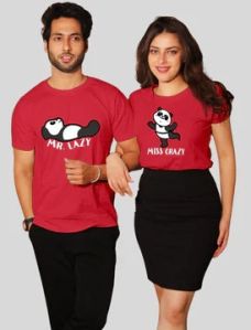 COUPLE T-SHIRT MR LAZY MISS CRAZY