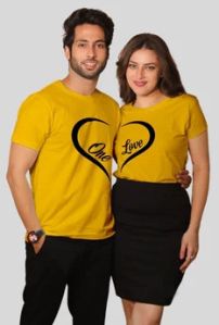 COUPLE T-SHIRT ONE LOVE HEART