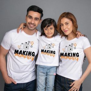 MOM DAD & DAUGHTER T-SHIRT MAKING MEMORIES