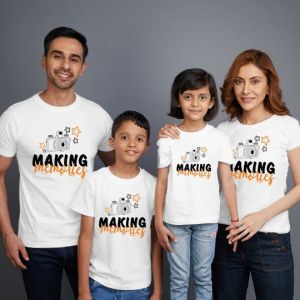 MOM DAD SON & DAUGHTER FAMILY T-SHIRT MAKING MEMORIES