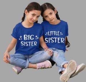 SIBLING T-SHIRT BIG SISTER LITTLE SISTER