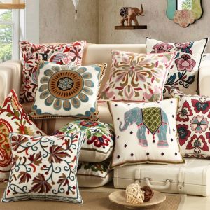 Cotton Cushion Covers For Sofa, Bed