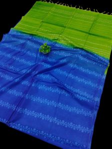 Semi Tussar Bhagalpuri Silk Saree