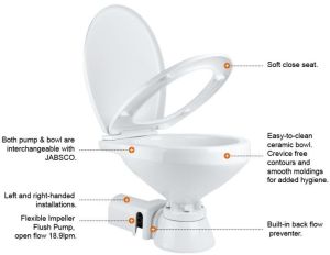 Electric Marine Toilet 24v Regular