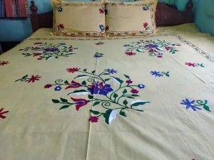 Printed Cotton Handmade Bed Sheet For Home