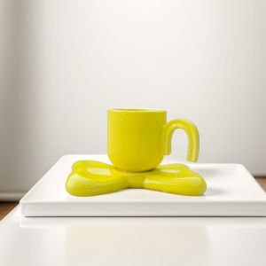 Crocmic Ceramic Cup Saucers