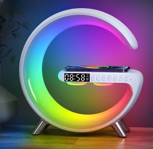 G63 &AMP;ndash; G Lamp Multi-functional LED Clock Display Speaker | G 63 Wireless Charging Bluetooth Speaker