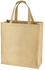 Printed Jute Carry Bag, Handle Type : Loop Handle