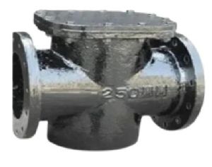 Valves Polished Iron Ci Sant T Strainer For Liquid Use