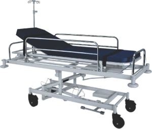 Powder Coated Mild Steel Patient Transfer Trolley, Length : Minimum Height 2100, Maximum Height 920 Mm