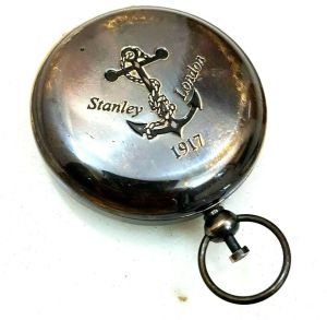 Brass Antique Handmade Push Button Pocket Compass