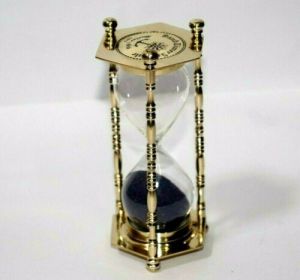 Brass Nautical Revolving Sand Timer