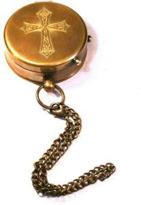 Decorative Christian Style Brass Compass