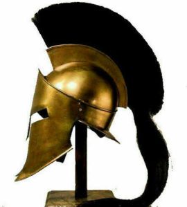 Spartan 300 Movie King Leonidas Medieval Helmet With Stand