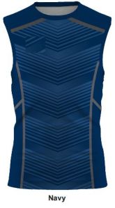 Polyester Men Printed Sleeveless Vest, Color : Blue, Red