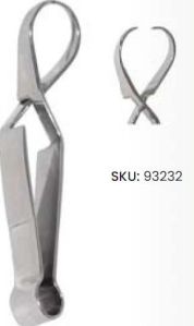 Polished Stainless Steel English Pattern Towel Clip For Clinical, Hospital