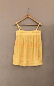 Embroidered Lace Sleeveless Beachwear Top