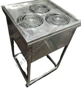 Polished Stainless Steel 22x22x8 Inch Electric Shegadi, Weight : 15 Kg