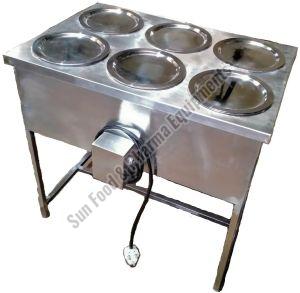 6 Round Pot Bain Marie For Canteen, Hotel, Restaurants