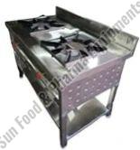 Stainless Steel Double Burner Gas Range For Cooking