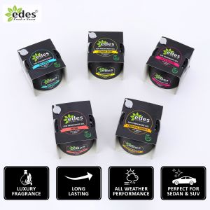 Edes Car Air Freshener Gel For Room, Bathroom, Office