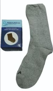 Prevure Cotton Grey Antibacterial Diabetic Socks, Gender : Unisex