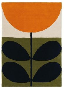 Orange Hans Tufted Wool Rugs