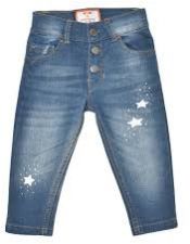 Plain Cotton Girls Jeans, Technics : Machine Made