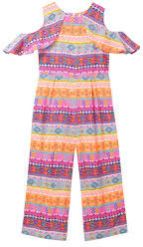 Cotton Polyester Girls Jumpsuits