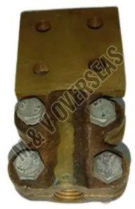 Polished Brass Substation Connector, Color : Golden