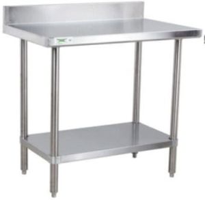 Polished Stainless Steel Work Table For Hospital, Lab