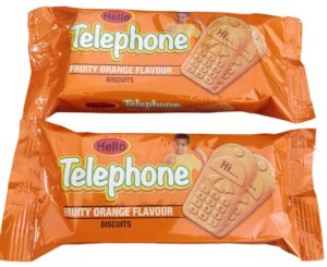 Hello Orange Flavoured Telephone Biscuits For Snacks