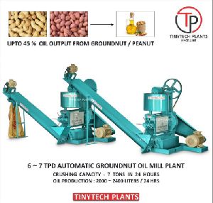 Automatic Groundnut Oil Mill Plant