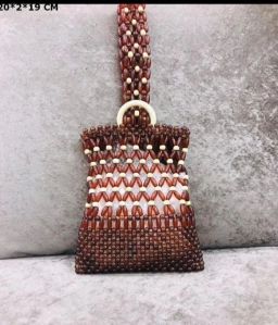 Ladies Crochet Beaded Bag