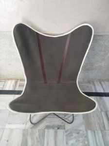 Leather Plain Butterfly Chair