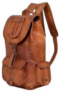 Leather Travel Backpack Bag