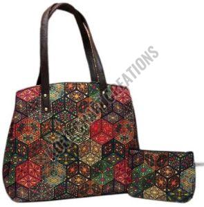 Ladies Fashion Ikkat Tote Bag