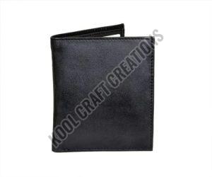 Polished Plain Mens Black Leather Wallet For Personal Use